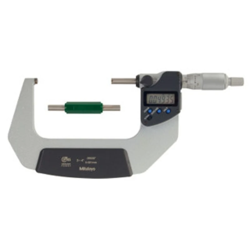Mitutoyo Coolant Proof Micrometer, Range 3-4 w/ Ratchet Stop - 293-343